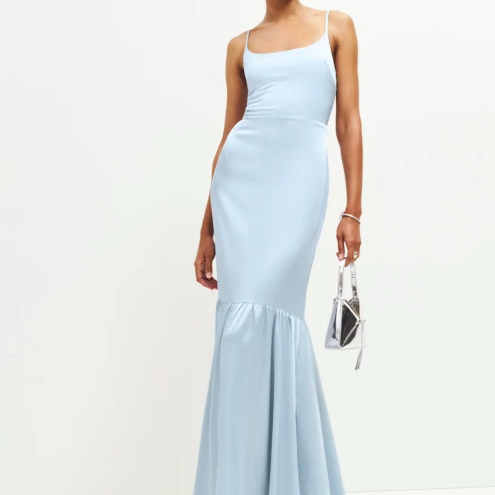 Reformation Natasha Satin Dress